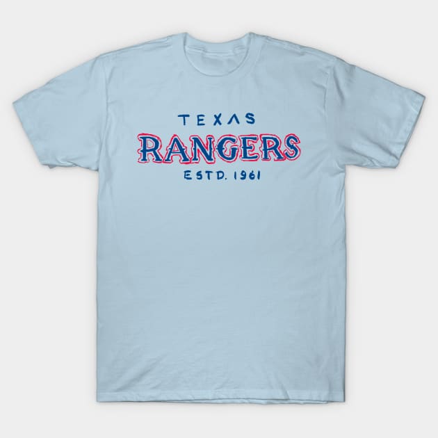 Texas Rangers 04 T-Shirt by Very Simple Graph